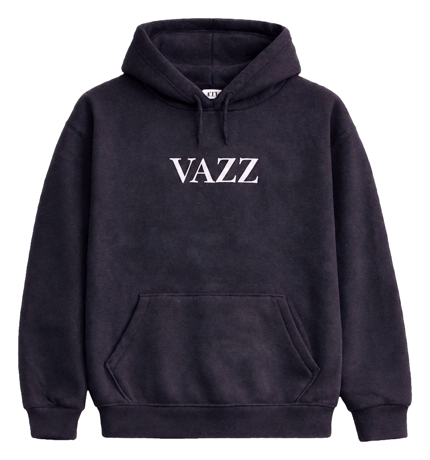 Sudadera negra personalizada con diseño Vazz